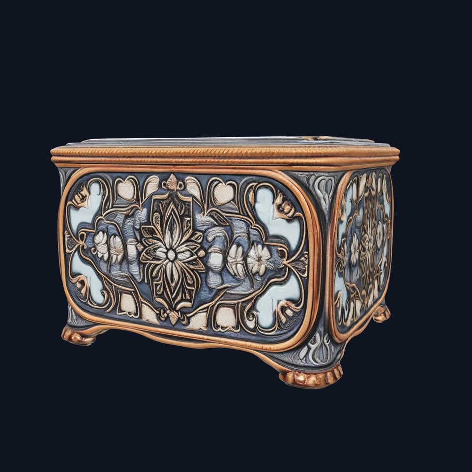 Elegant Ornate Box model pack